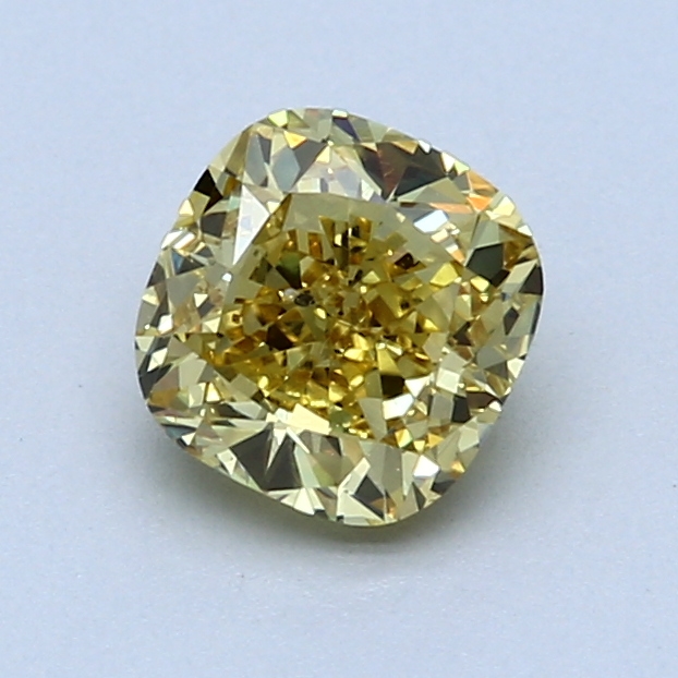 1.20 ct Cushion Cut Diamond : Fancy Deep Yellow / SI1