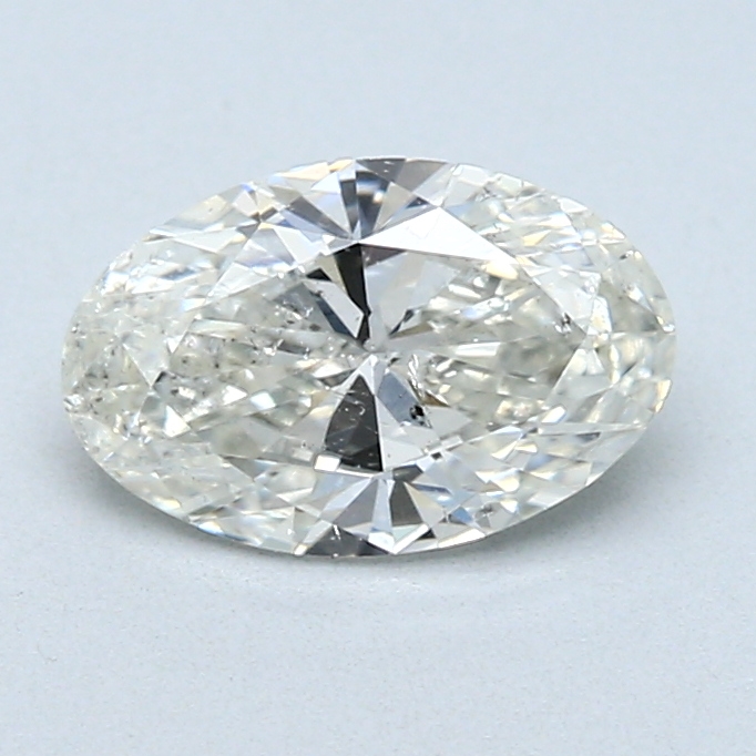 1.00 ct Oval Natural Diamond : J / I1