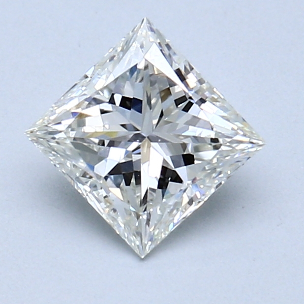 0.90 ct Princess Cut Natural Diamond : H / SI1