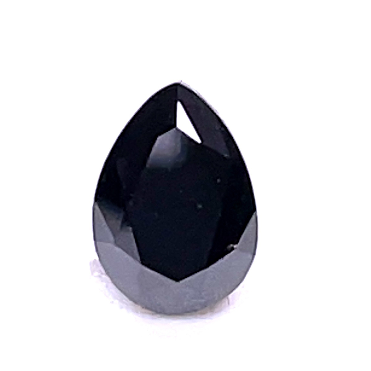 0.86 ct Pear Shape Natural Diamond : Fancy Black