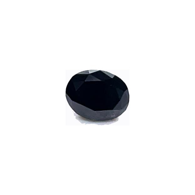 0.73 ct Oval Natural Diamond : Fancy Black