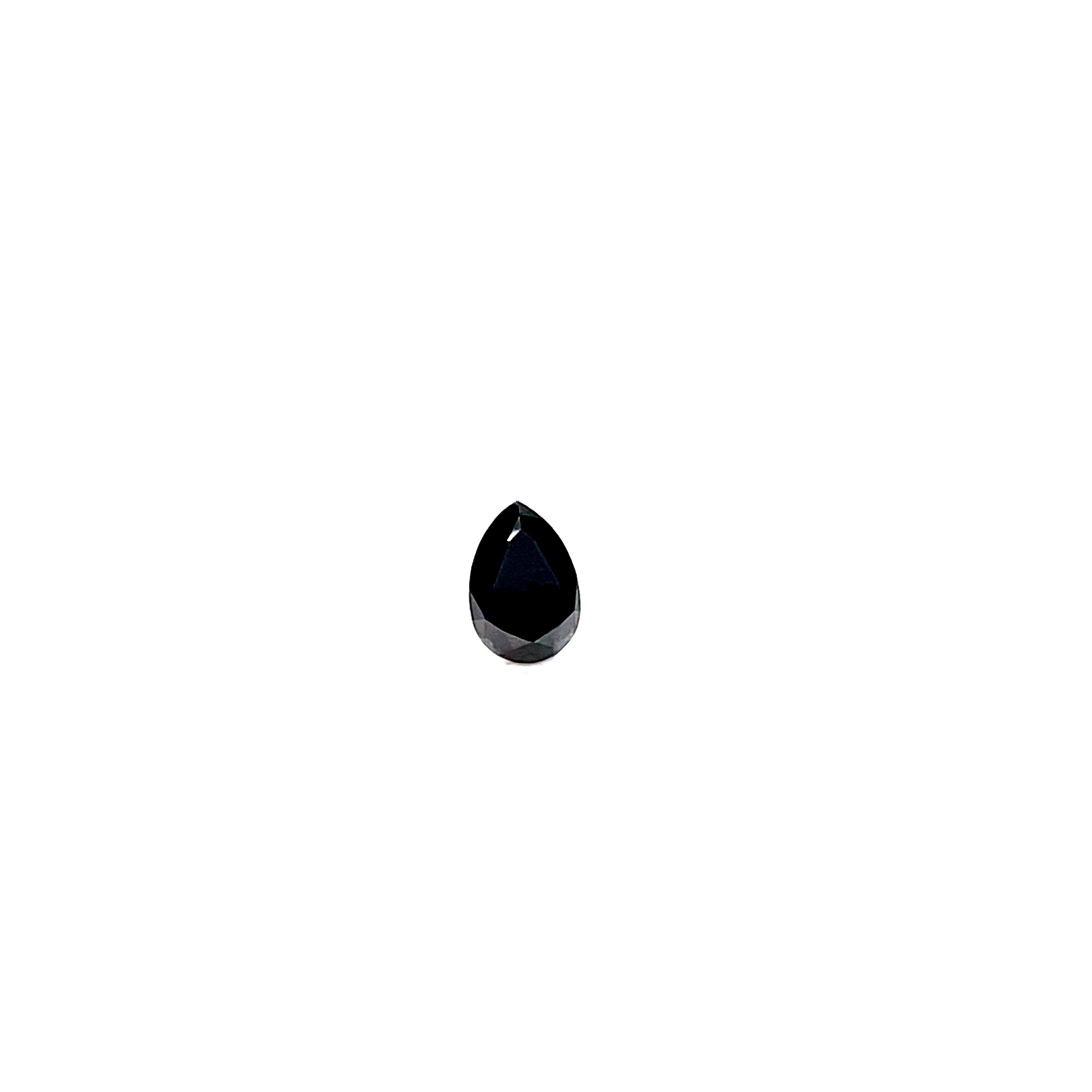 1.01 ct Pear Shape Natural Diamond : Fancy Black