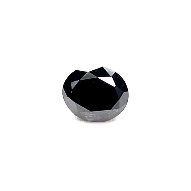 0.87 ct Oval Natural Diamond : Fancy Black