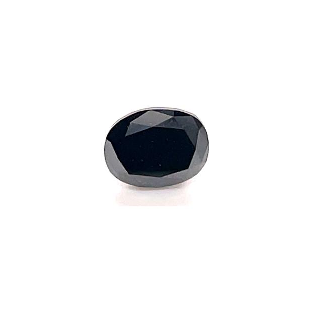 0.76 ct Oval Natural Diamond : Fancy Black