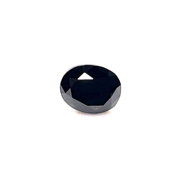 0.79 ct Oval Natural Diamond : Fancy Black