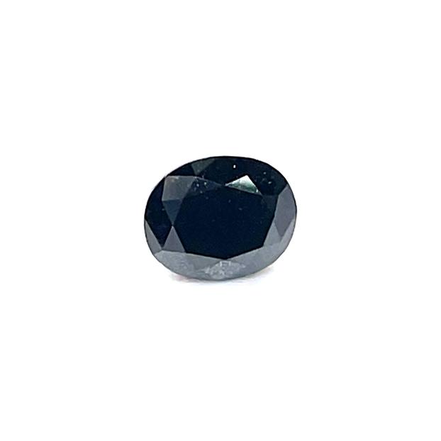 0.86 ct Oval Natural Diamond : Fancy Black