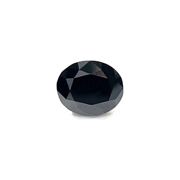 0.98 ct Oval Natural Diamond : Fancy Black