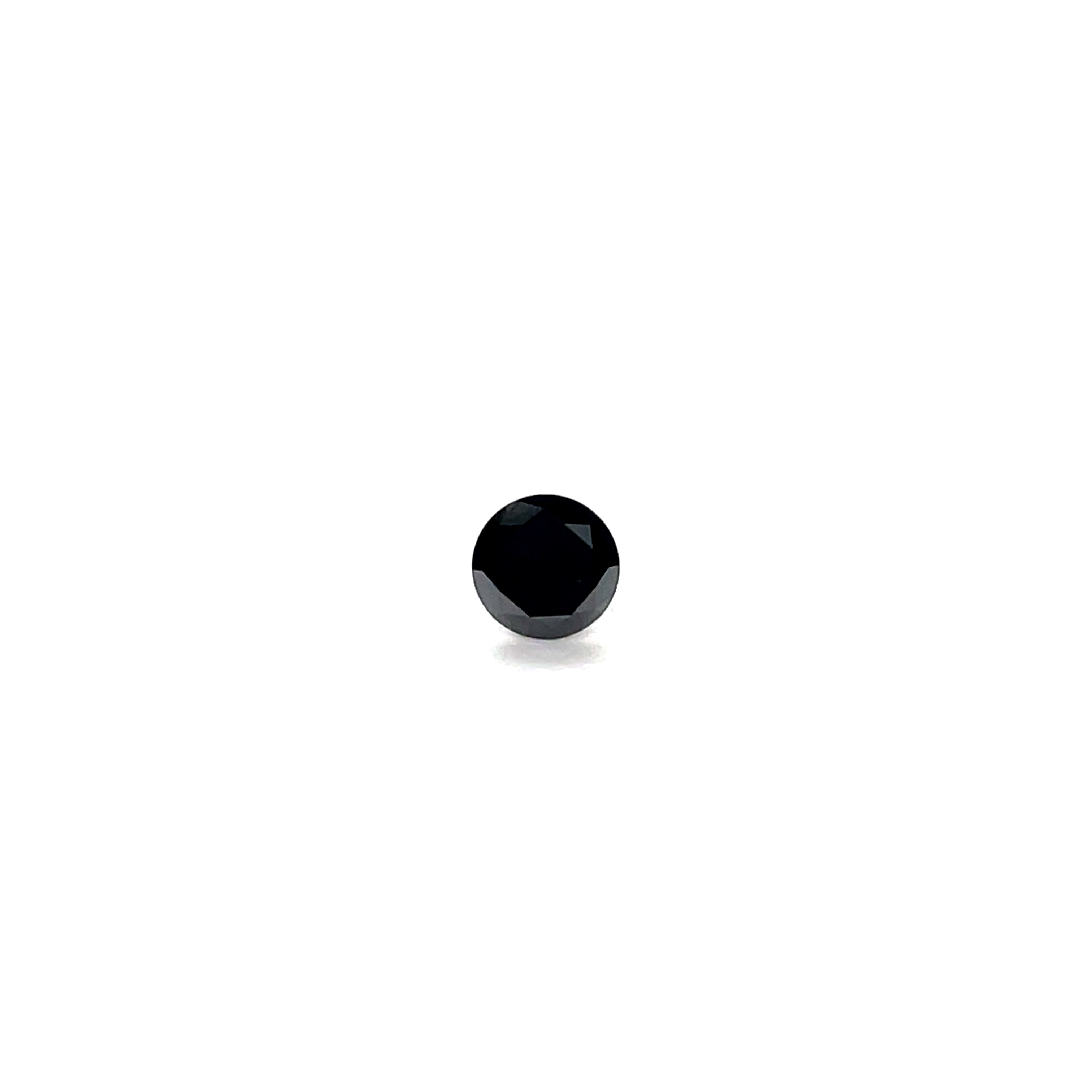 1.08 ct Round Natural Diamond : Fancy Black