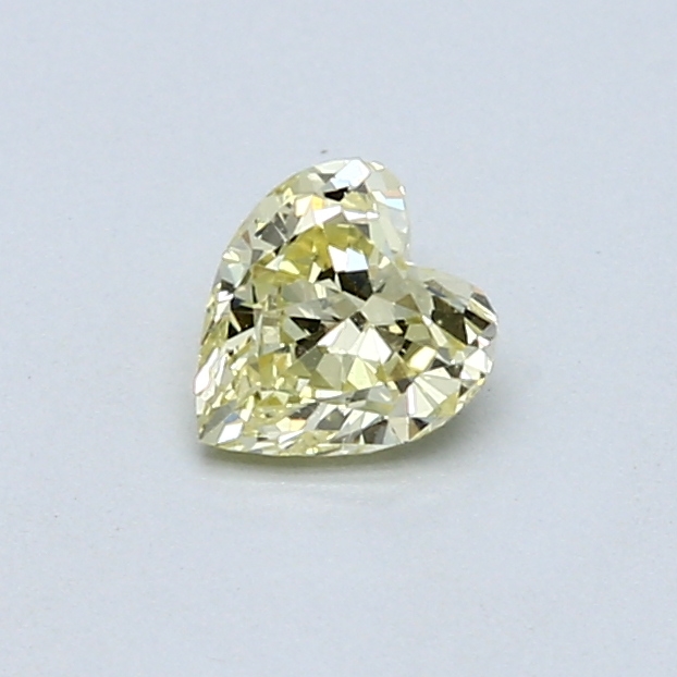 0.39 ct Heart Shape Natural Diamond : Fancy Yellow / VVS2