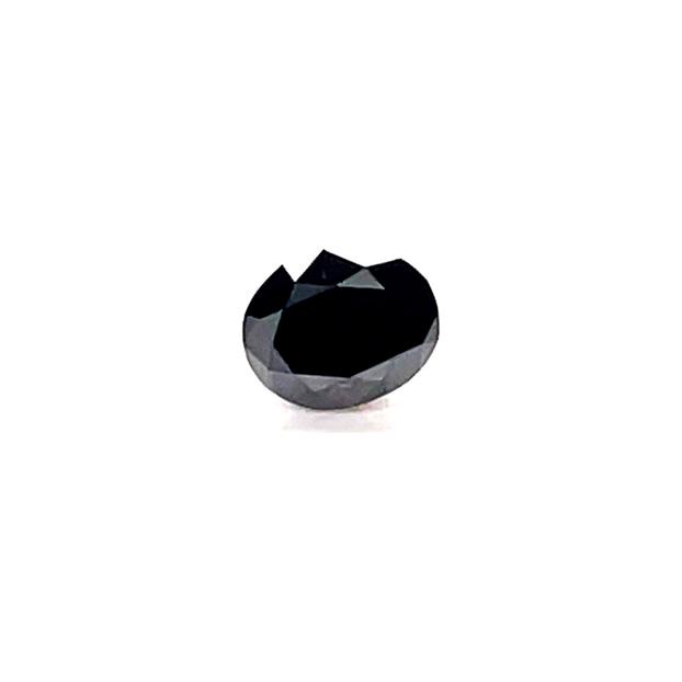 0.91 ct Oval Natural Diamond : Fancy Black