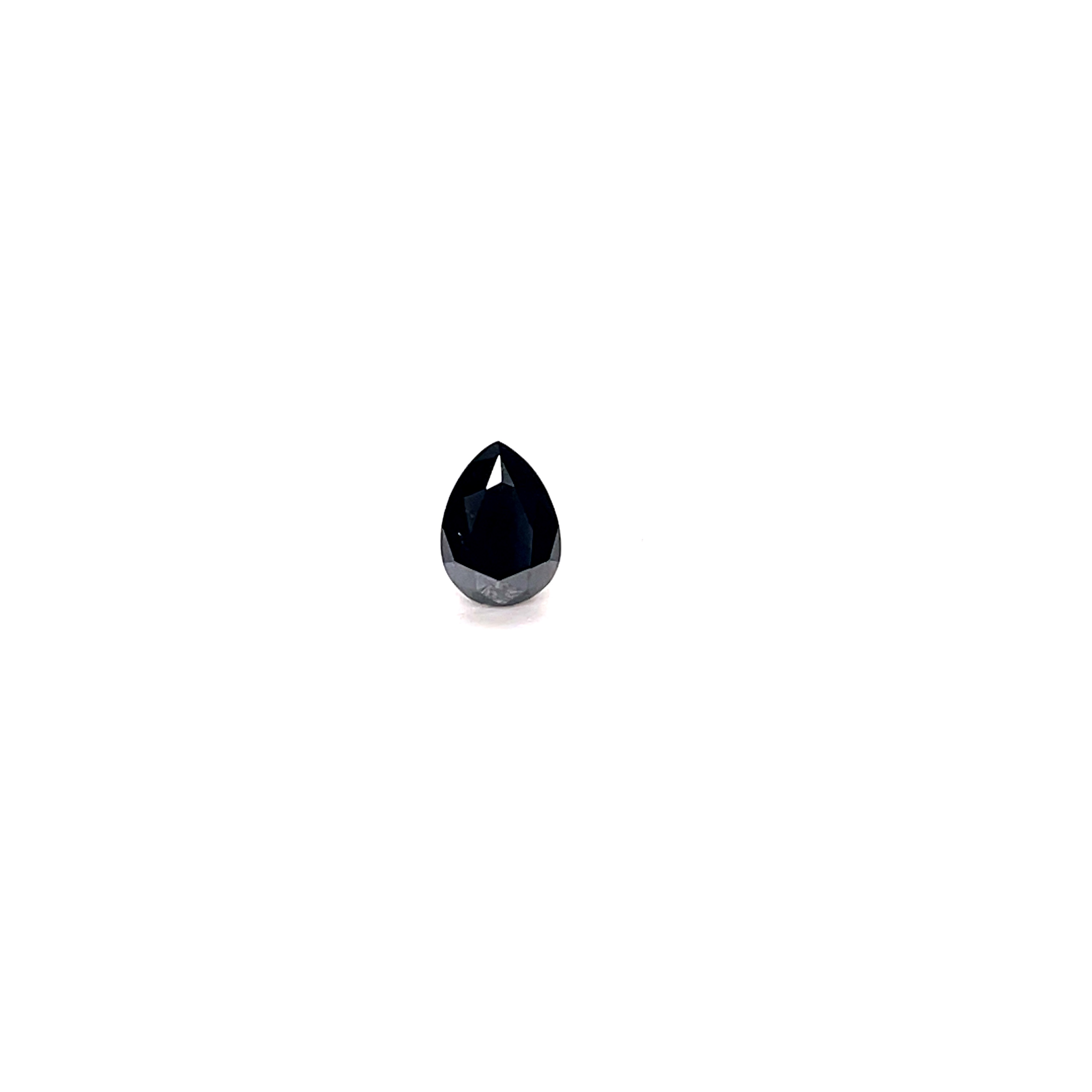 1.04 ct Pear Shape Natural Diamond : Fancy Black