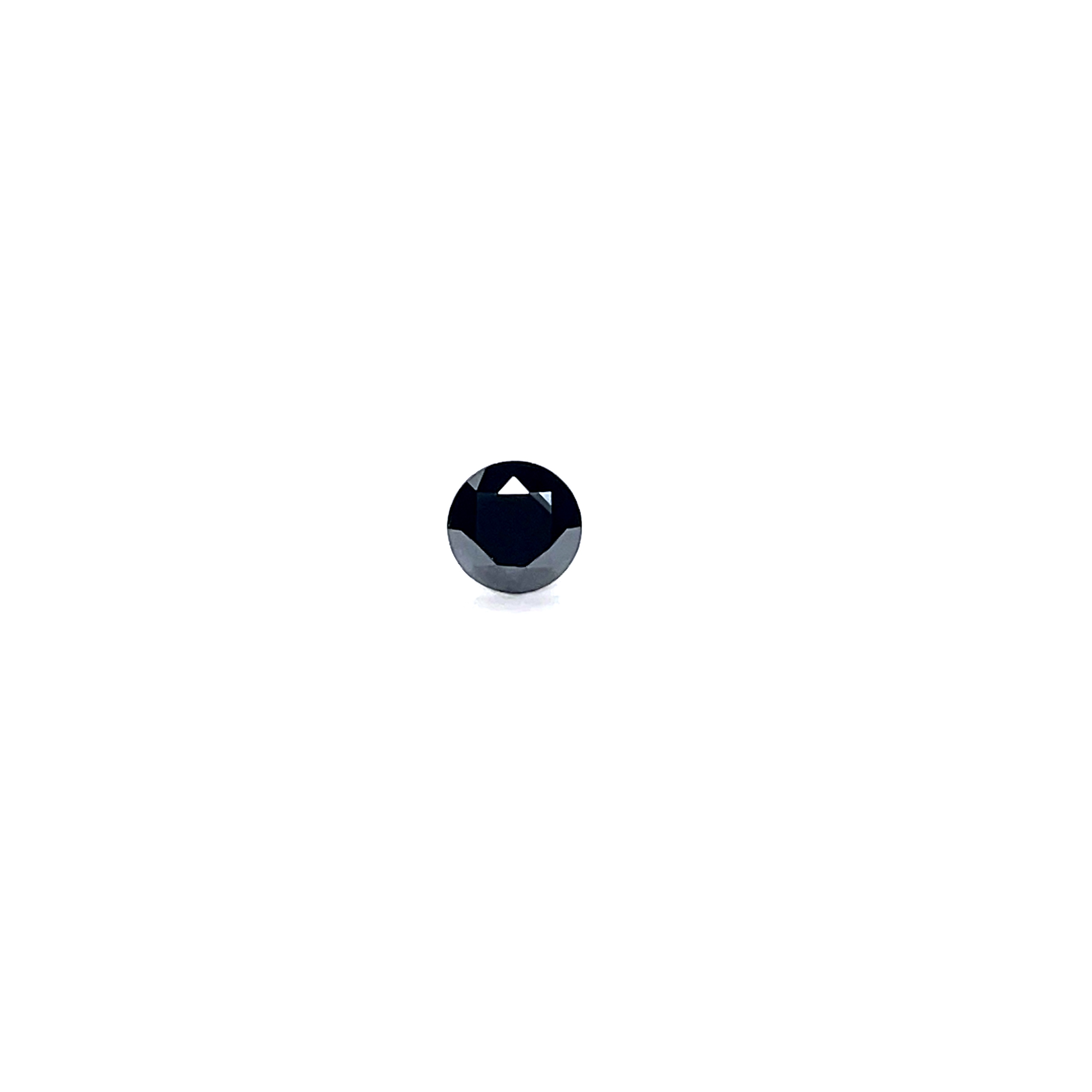 0.84 ct Round Natural Diamond : Fancy Black