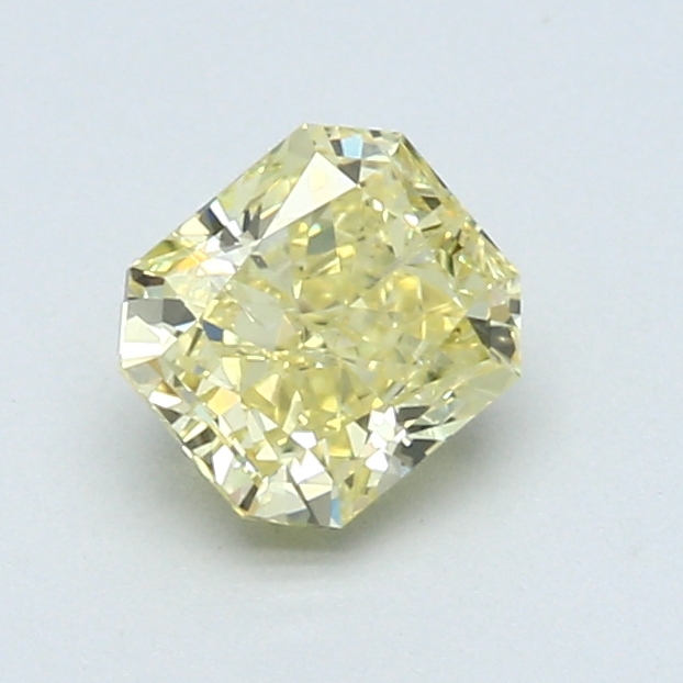 0.81 ct Radiant Natural Diamond : Fancy Intense Yellow