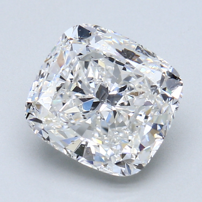 3.01 ct Cushion Cut Natural Diamond : F / SI2