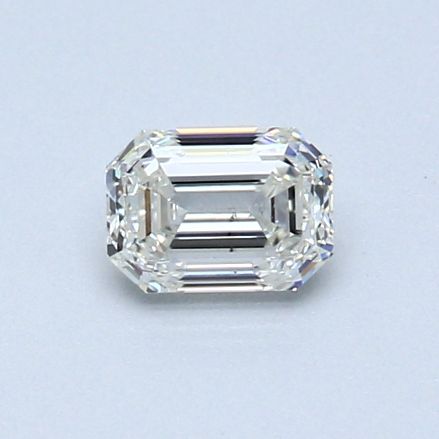 0.45 ct Emerald Cut Natural Diamond : J / SI1