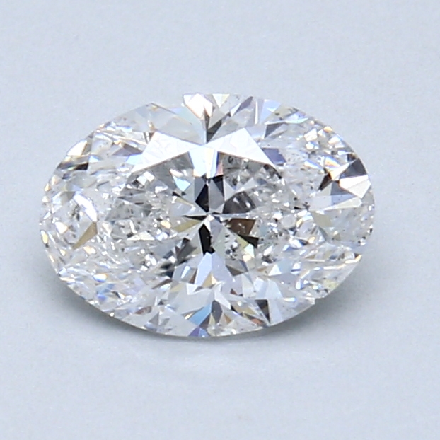0.90 ct Oval Natural Diamond : E / SI2