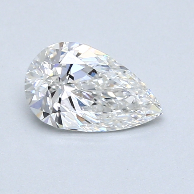 0.62 ct Pear Shape Natural Diamond : F / SI1