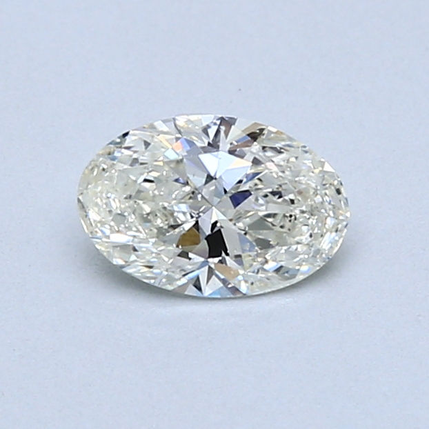 0.50 ct Oval Natural Diamond : J / SI2