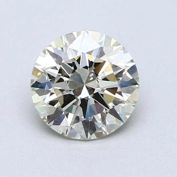 1.01 ct Round Natural Diamond : Light Yellow Green / VS2