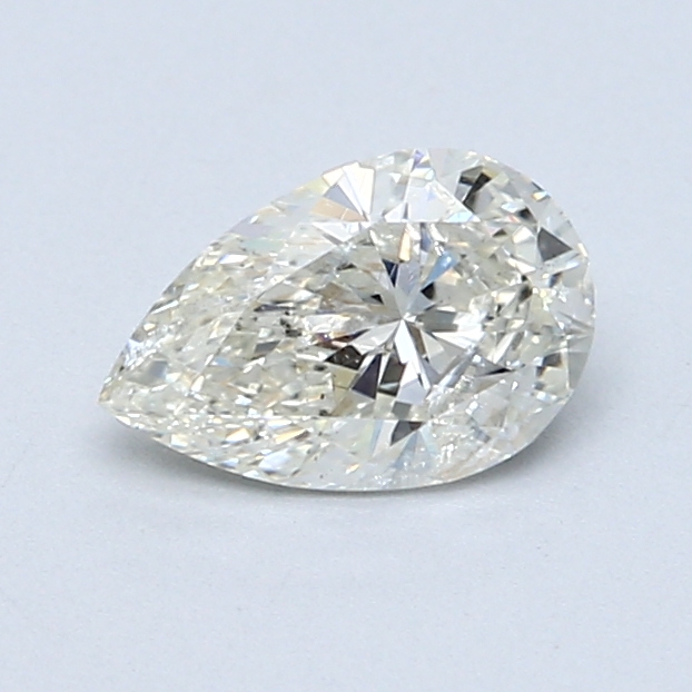 0.71 ct Pear Shape Natural Diamond : J / I2