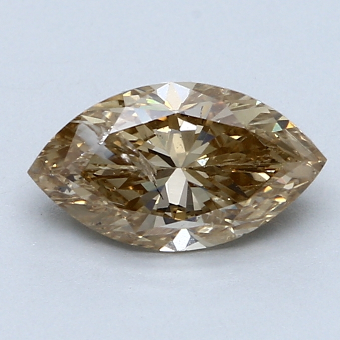 1.51 ct Marquise Diamond : Fancy Yellow Brown