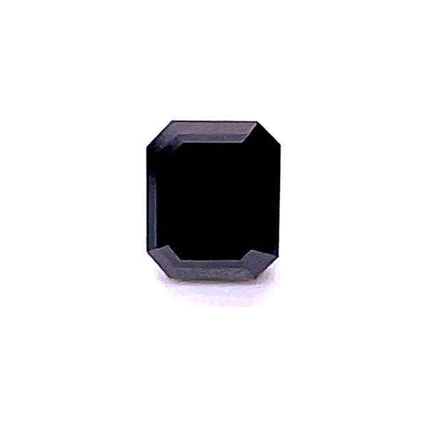 0.94 ct Emerald Cut Natural Diamond : Fancy Black