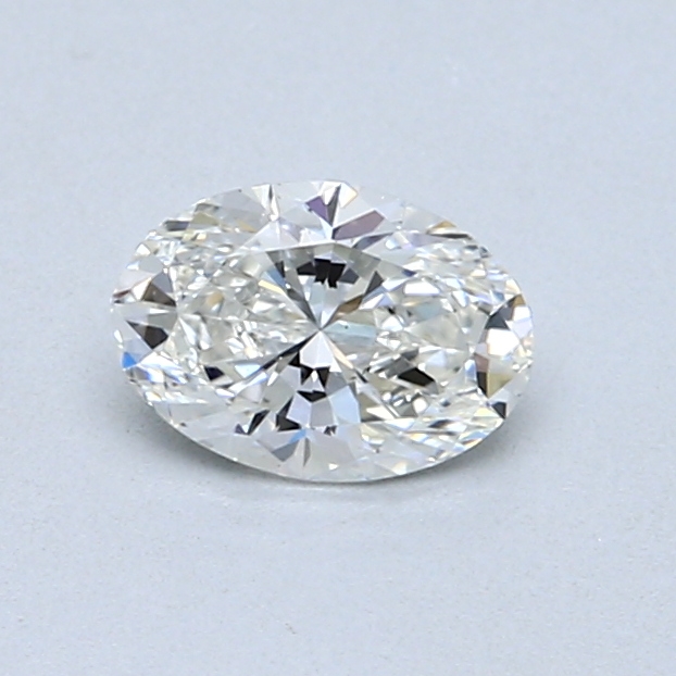 0.60 ct Oval Natural Diamond : H / VS2