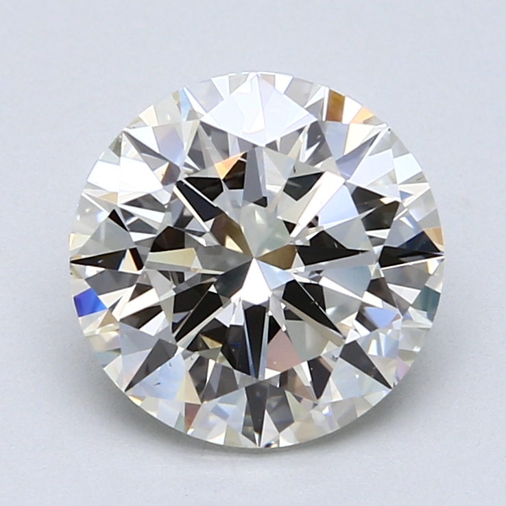 3.02 ct Round Natural Diamond : K / VS2