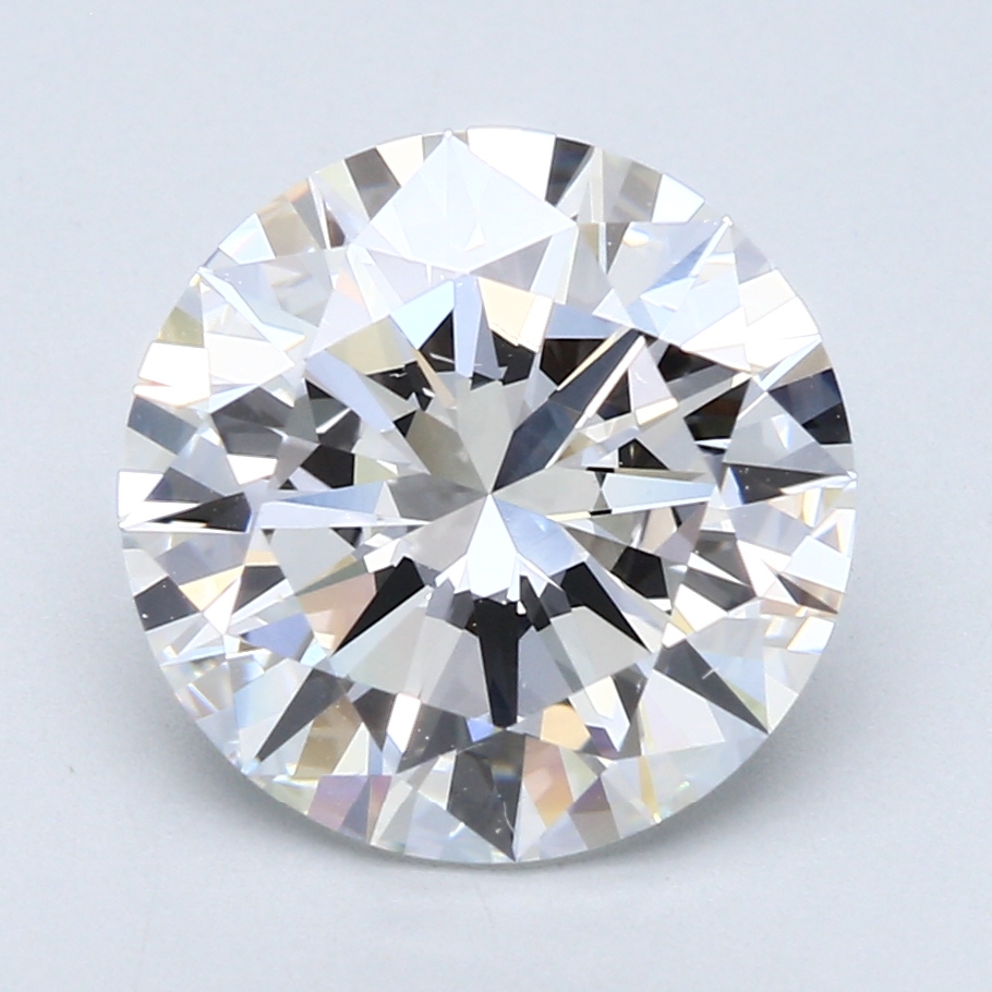 4.15 ct Round Natural Diamond : F / VVS2