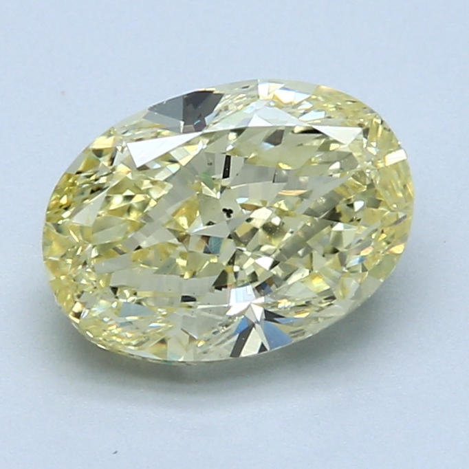 2.40 ct Oval Diamond : Fancy Intense Yellow / SI1