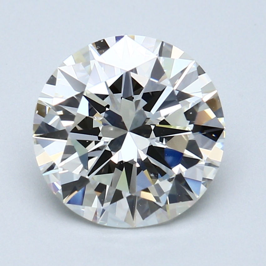 3.02 ct Round Natural Diamond : J / VVS1