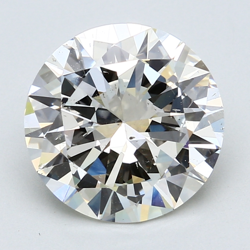 4.02 ct Round Natural Diamond : K / SI2