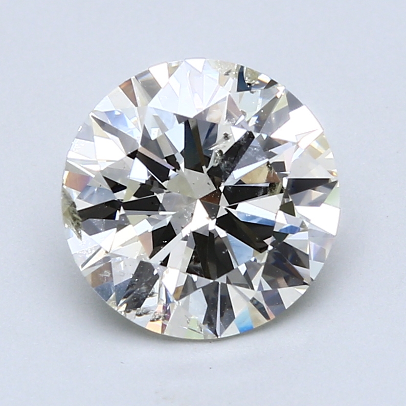 2.81 ct Round Natural Diamond : J / SI2