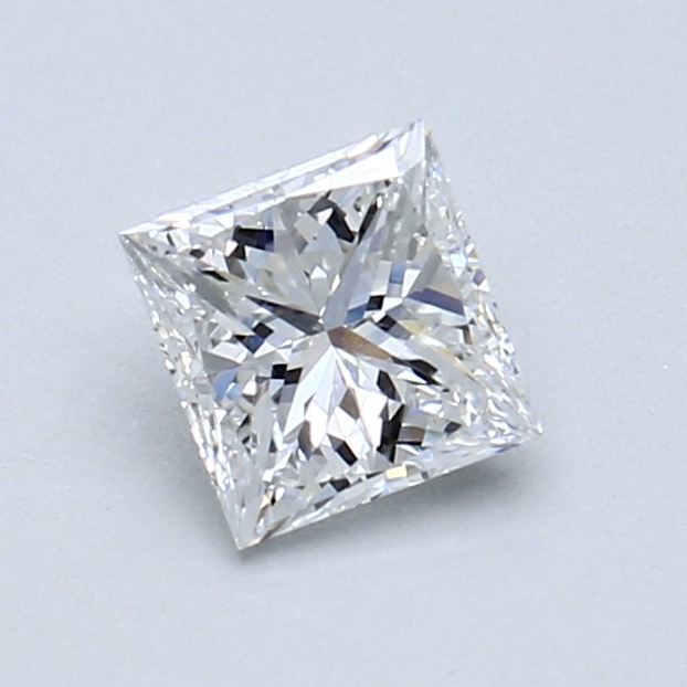 0.62 ct Princess Cut Natural Diamond : D / VVS1