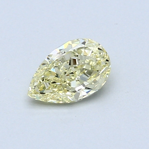 0.45 ct Pear Shape Diamond : Fancy Light Yellow / SI1